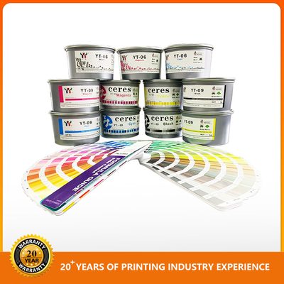 Heller Farboffsetdruck-Tinten-Papier-Hochglanz Cmyk schwärzt Magenta mit Tinte