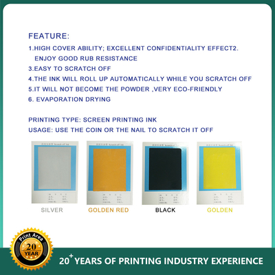 PVC-HAUSTIER Sicherheits-Druckfarbe-Kratzer weg von der Tinte
