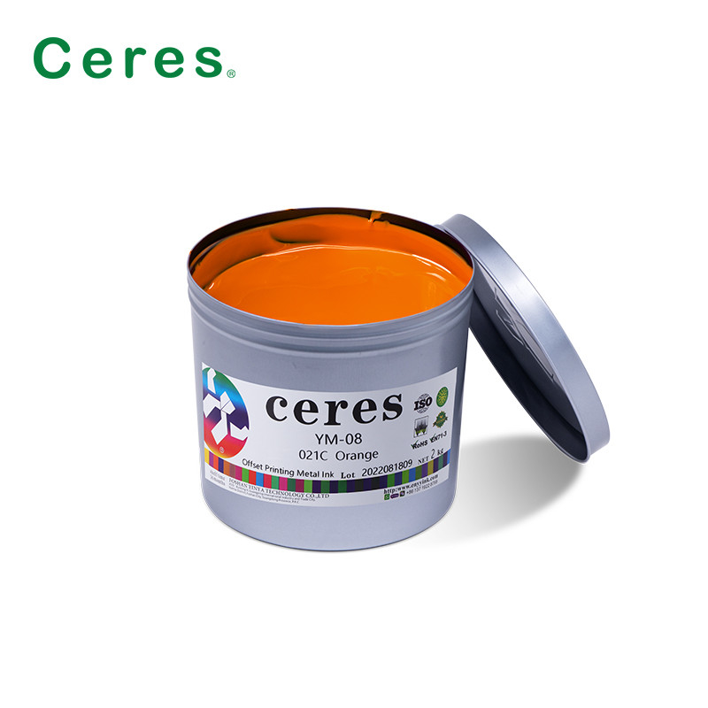 Ofen Trocken-Offset-Druck Metallinke 021 Orange für Drei-Teil-Dosen