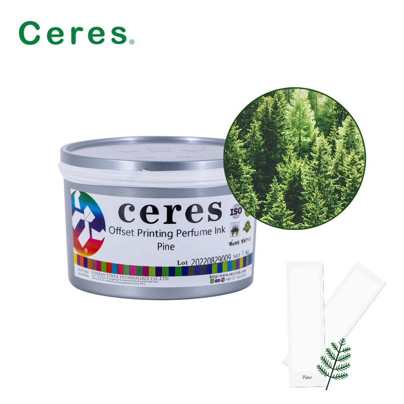 Ceres Offset-Druck Parfüm Tinten Kiefer Geschmack Durchsichtige Farbe
