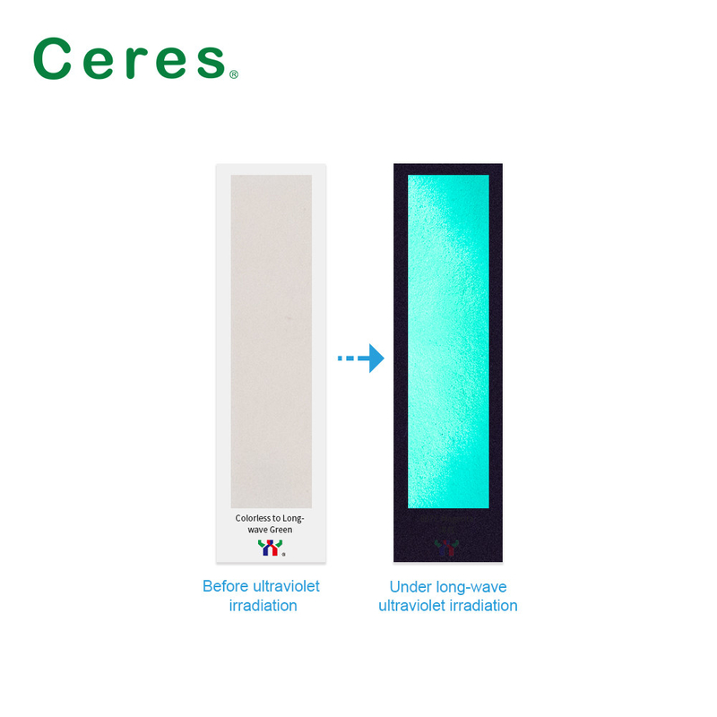 800 nm Ceres UV Unsichtbare Tinte Farblos bis Grün Normal Trocken
