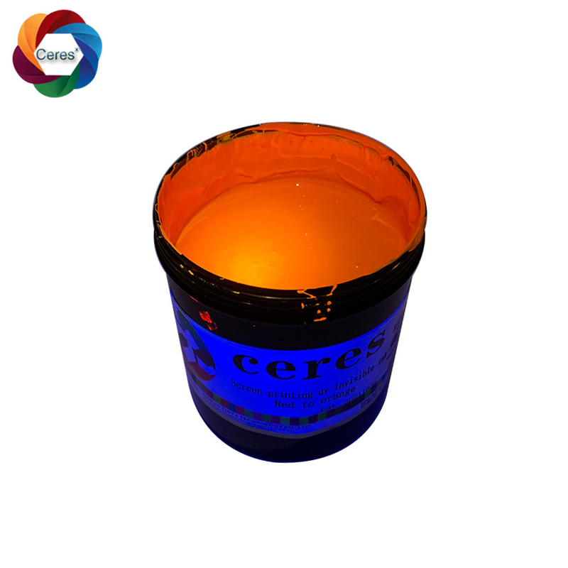 Sicherheitskontrolle-Druckfarbe-unsichtbares Rotes zur orange hellen Farbe