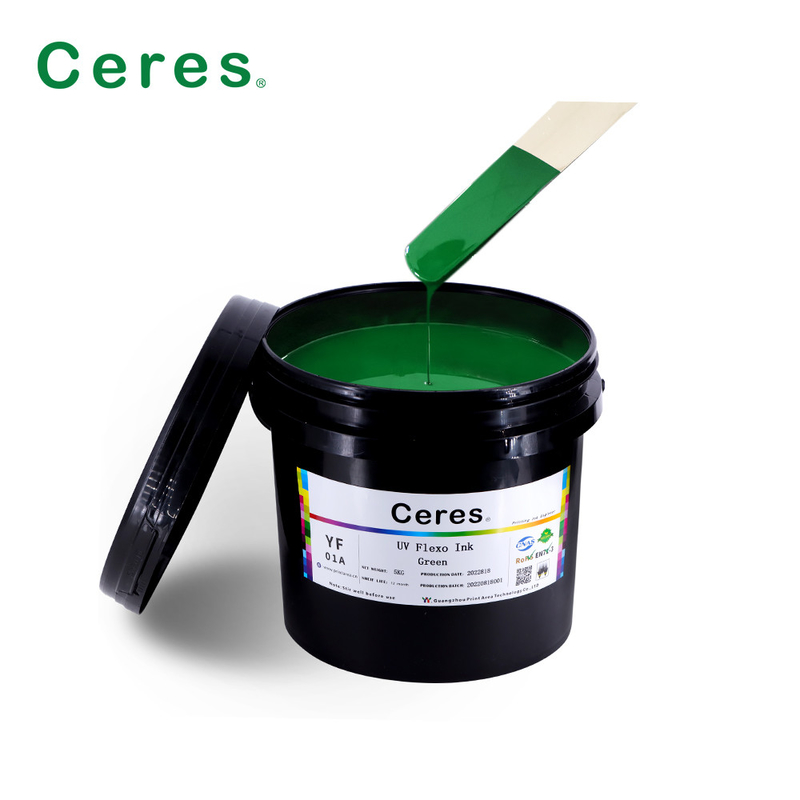 Rohs-Grün UV-Flexo-Tinte Panton-Farbe für Papier und Plastik