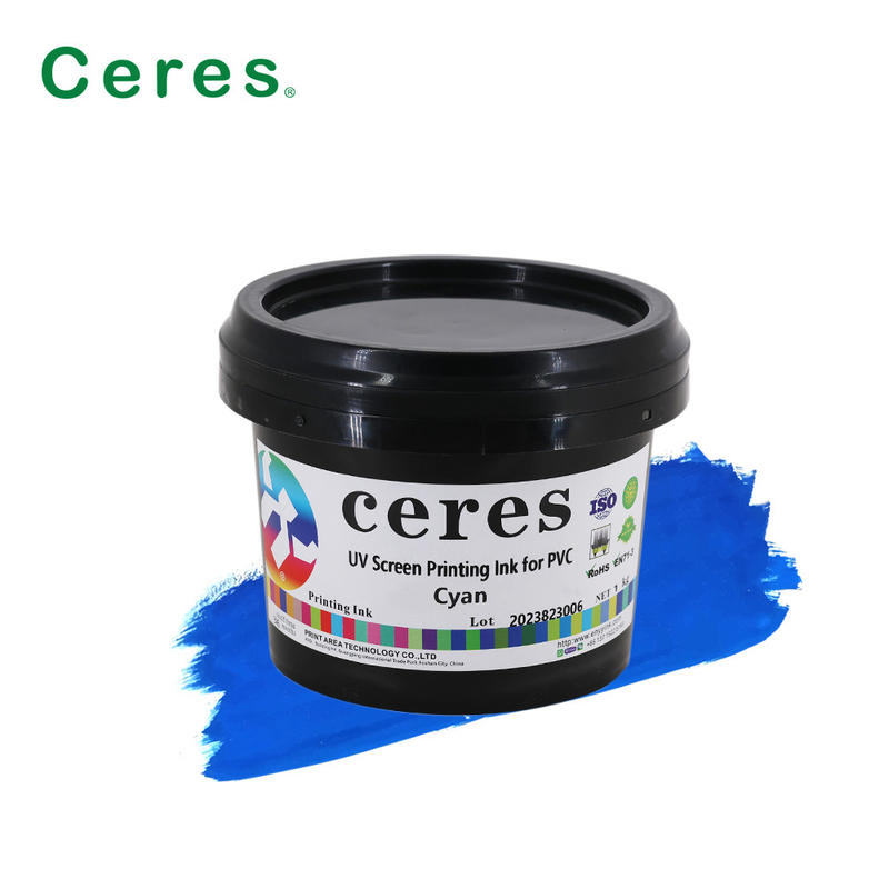 CMYK-UVsiebdruckfarbe für Plastikglas-pp.-PET-HAUSTIER-LDPE-HDPE