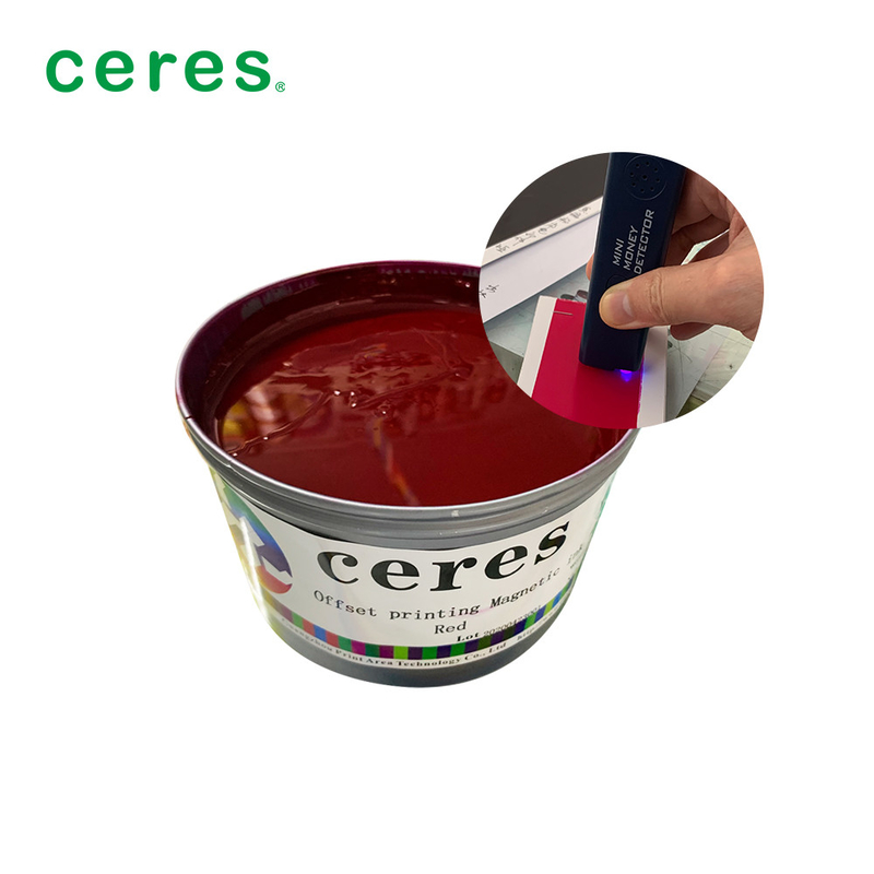 Offset Magnetdruckfarbe Rot Farbe 1Kg / Dosen Normaltrocken