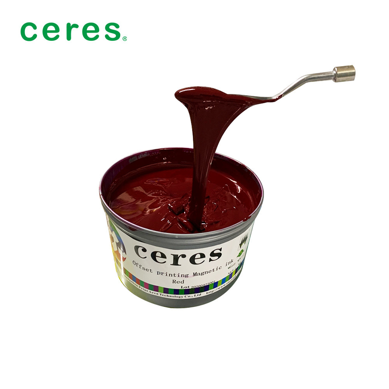 Offset Magnetdruckfarbe Rot Farbe 1Kg / Dosen Normaltrocken