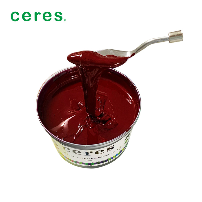 Offset Magnetdruckfarbe Rot Farbe 1Kg / Dosen Normaltrocken