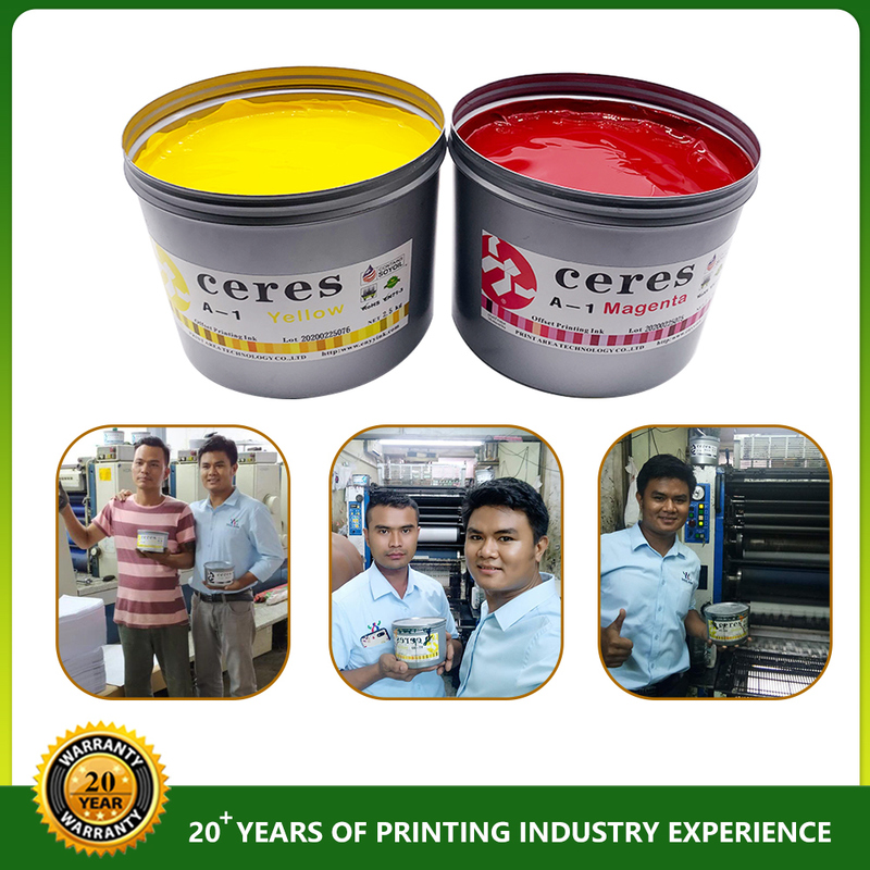 Umweltverträglich Nicht schädlich Sojaharz UV Offset-Tinte für Blattgetriebene Offset-Presse