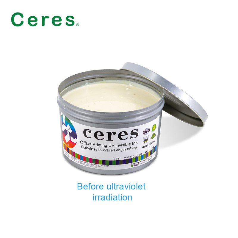 Farblos bis Weiß UV-Flexodruck UV-Unsichtbare Tinte für Spezialeffektdruck