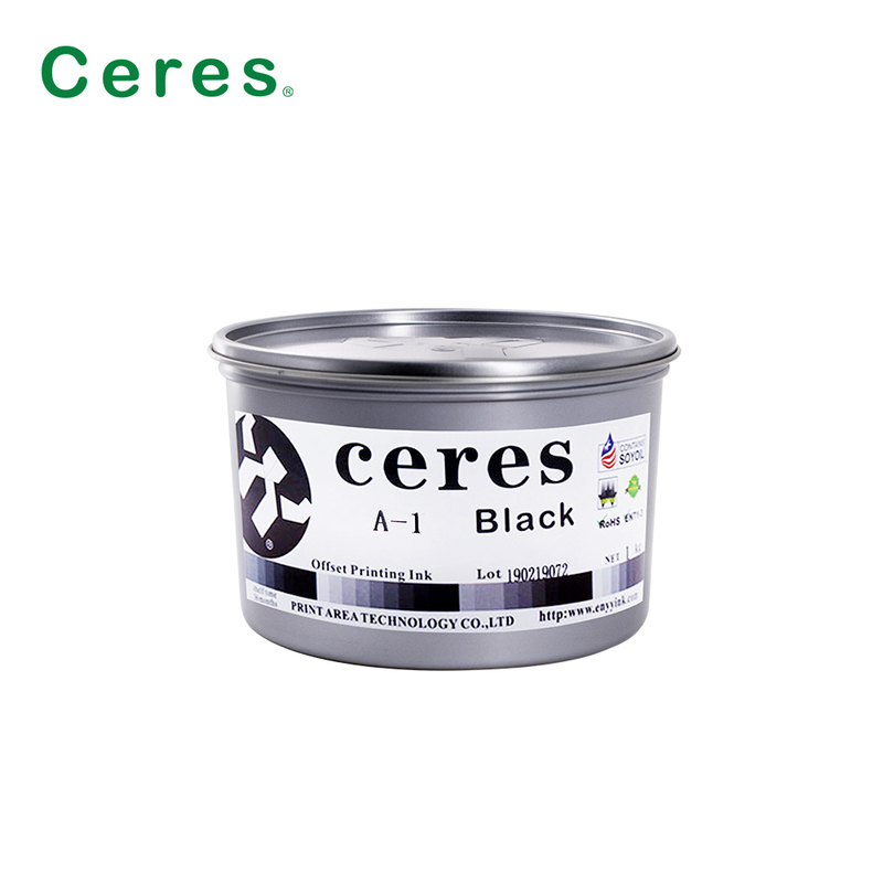 Ceres A-1 Nicht-toxischer Hochglanz 2 Jahre Haltbarkeit Sojabohnen Offset-Druckfarbe für CMYK-Farbe