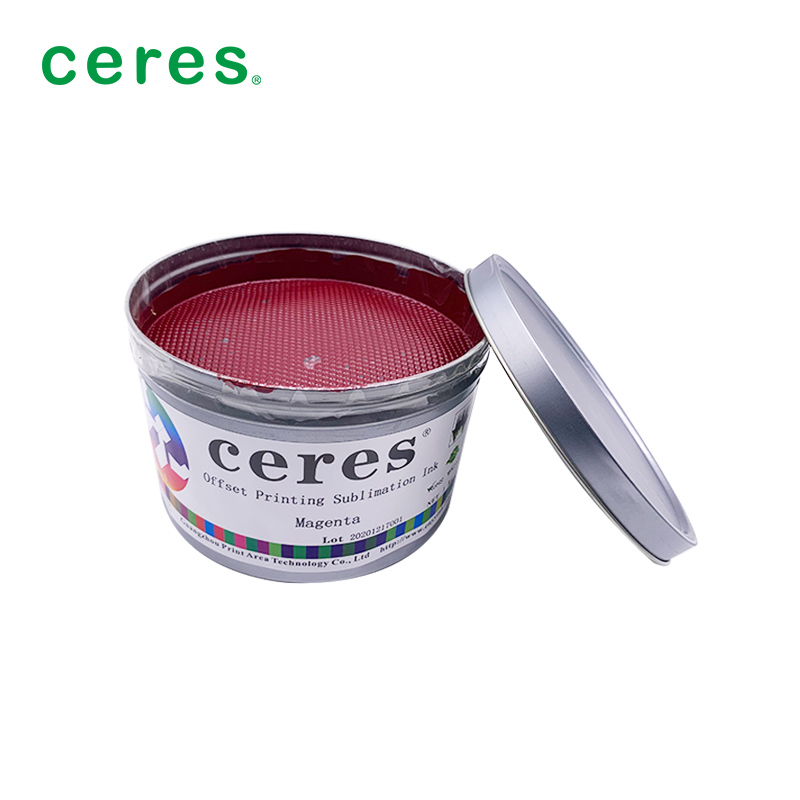 Magenta Sublimationsdruckfarbe für den Offsetdruck mit geringen Farbunterschieden, guter Reproduzierbarkeit und Eignung für 4-Farben-Maschinen