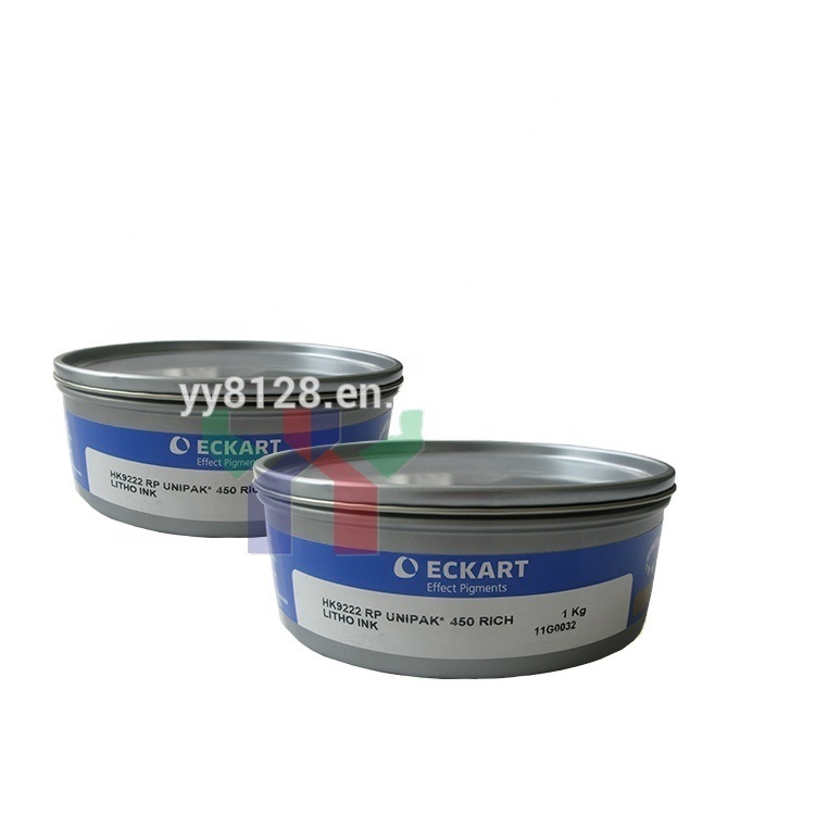 Eckart Gold- und Silber-Offsetdruckfarbe 9222 Bläulich Gold 9224 Rötlich Gold 9310 Silber für dekorative Verpackungen