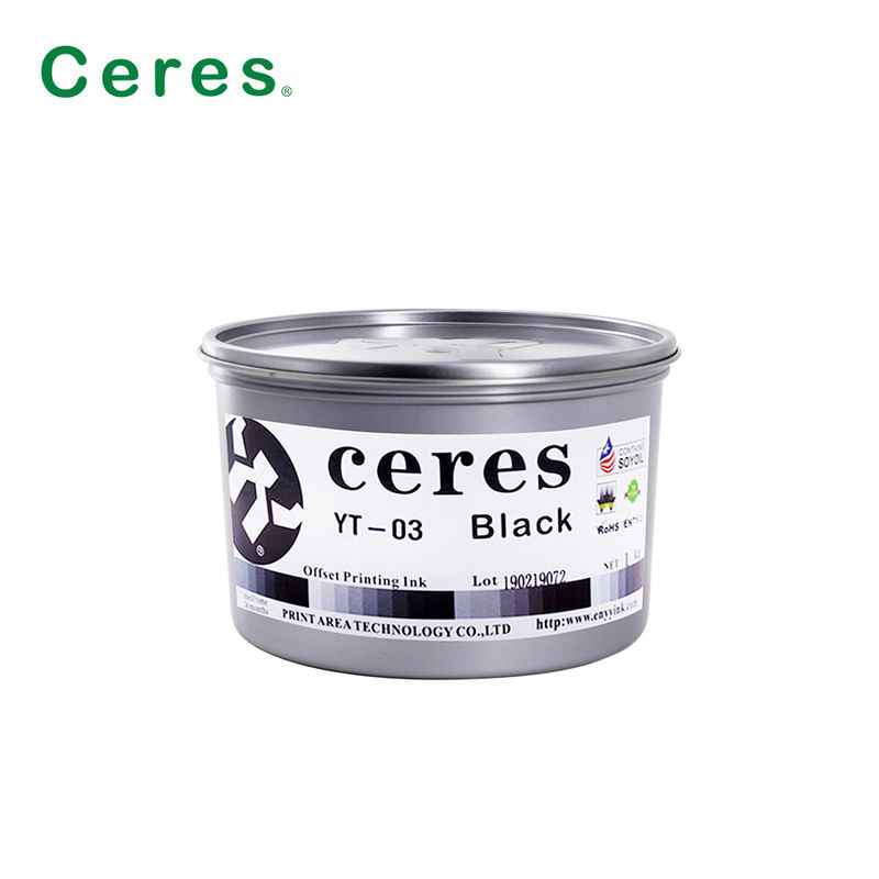 Umweltfreundliche EN71-3-konforme Offsetdruckfarbe auf Lösungsmittelbasis YT-03 CMYK-Tinte für qualitativ hochwertigen Druck