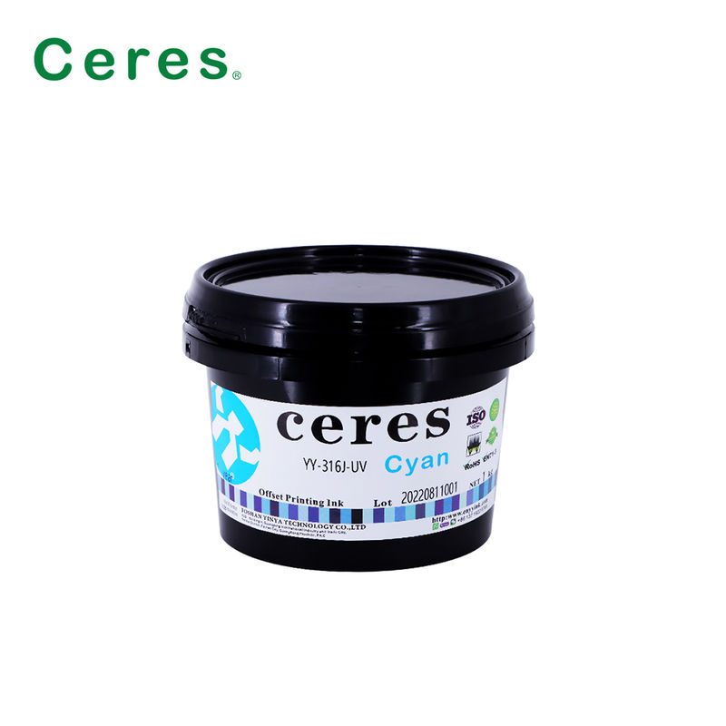 EN71-3 Zertifizierte UV-Offset-Tinte der Klasse A+ mit einer Gültigkeitsdauer von 1 Jahr für hochwertigen CMYK-Druck