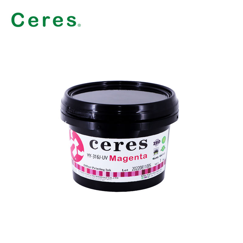 EN71-3 Zertifizierte UV-Offset-Tinte der Klasse A+ mit einer Gültigkeitsdauer von 1 Jahr für hochwertigen CMYK-Druck