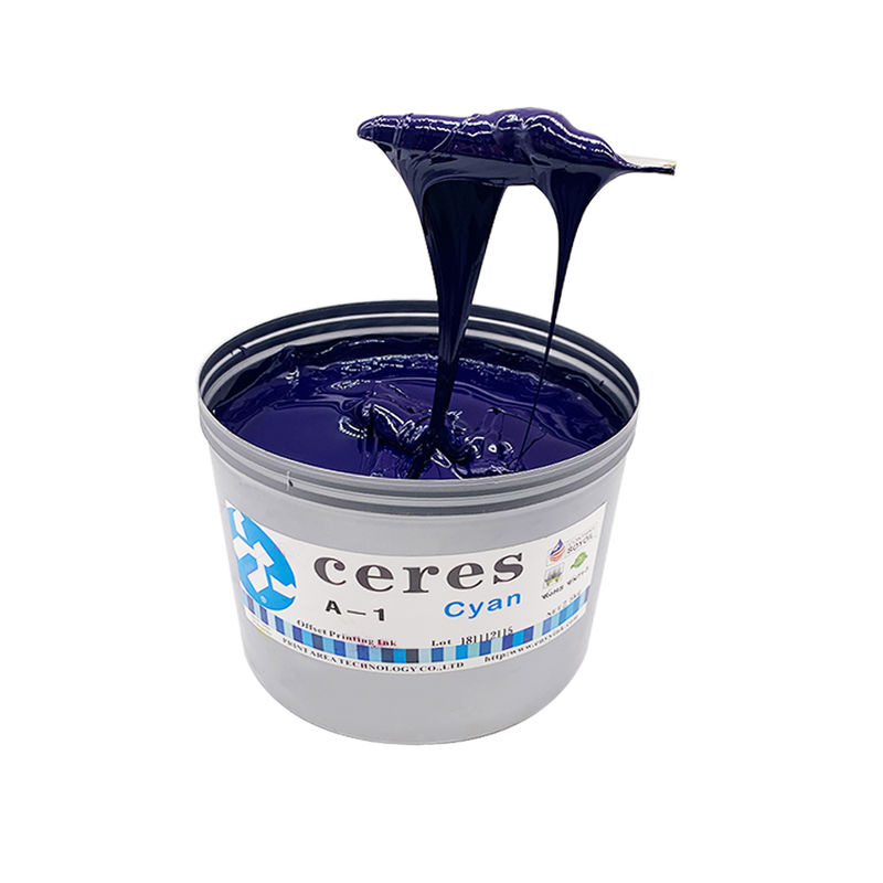 Soja Offset-Druckfarbe mit hohem Glanz und hoher Farbdichte mit einer Garantie von 24 Monaten für jedes Papier