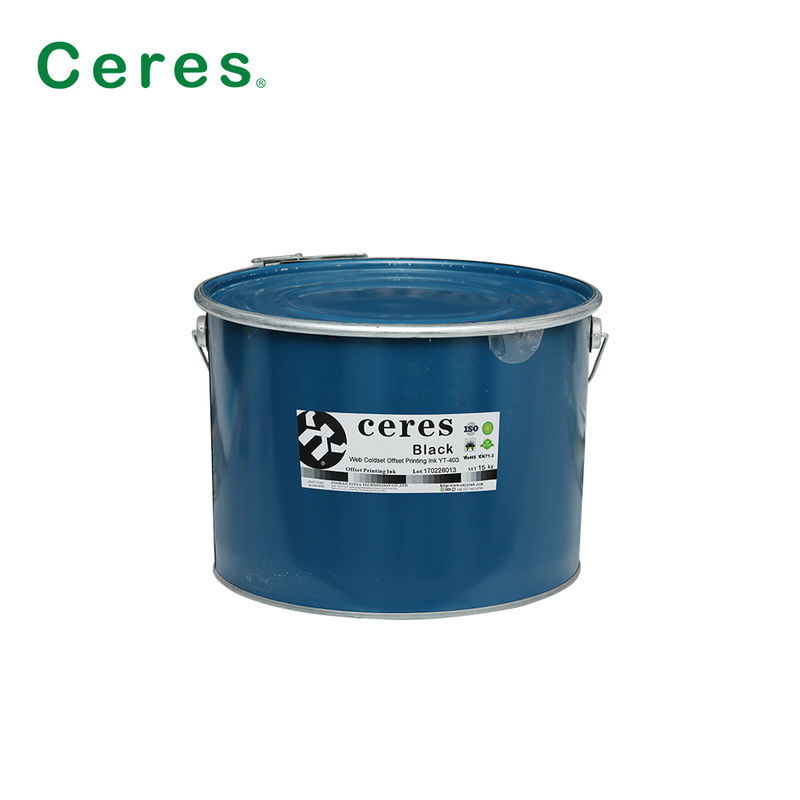 Web-Kaltset Offset-Druckfarbe für Zeitungsdruck mit starker Tinteübertragung in Eisenfassverpackung
