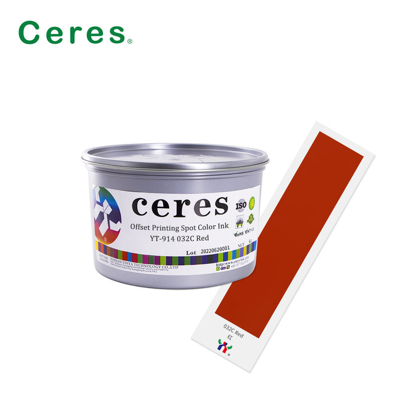 Pantone Spot Color Offset-Druckfarbe auf Lösungsmittelbasis mit hoher Opacität für den Verpackungsdruck