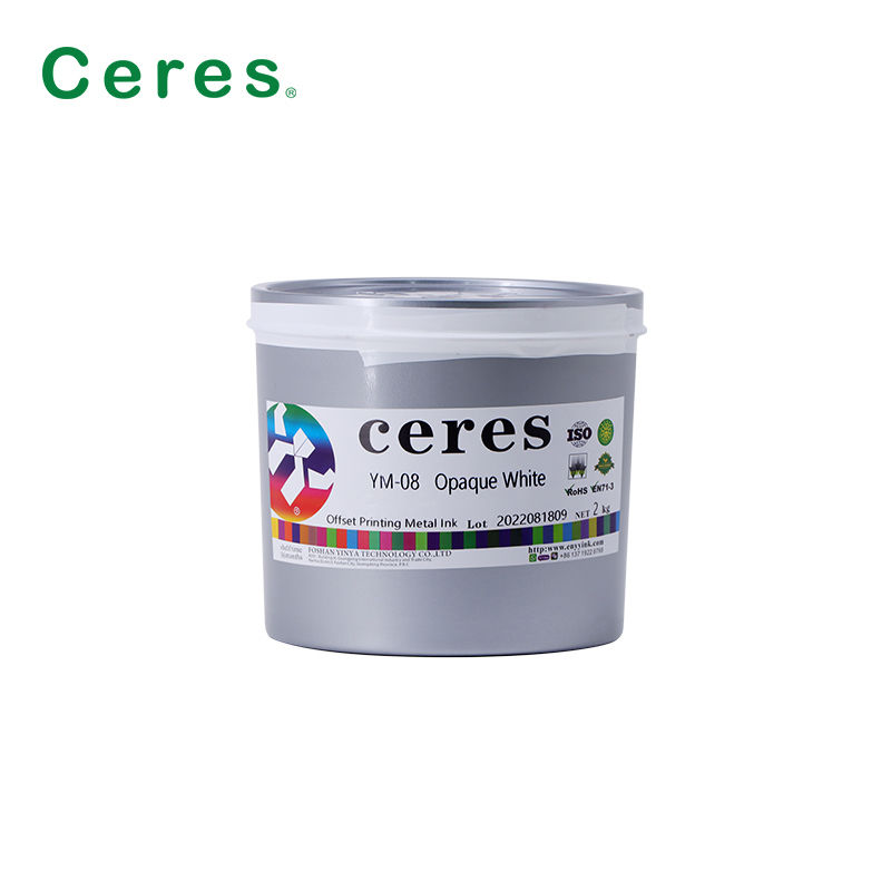 YM-08 Opake weiße UV-Druckfarbe für Metall mit Kochbeständigkeit