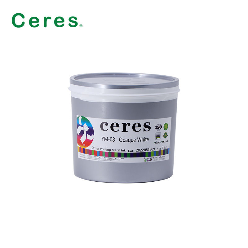 YM-08 Opake weiße UV-Druckfarbe für Metall mit Kochbeständigkeit