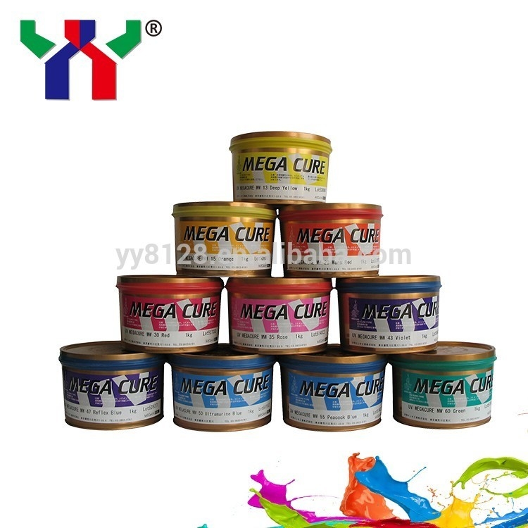 Stärker glänzender PE PET UV Offset Tinte 1kg Dose Pvc Druckfarbe Cmyk Farben
