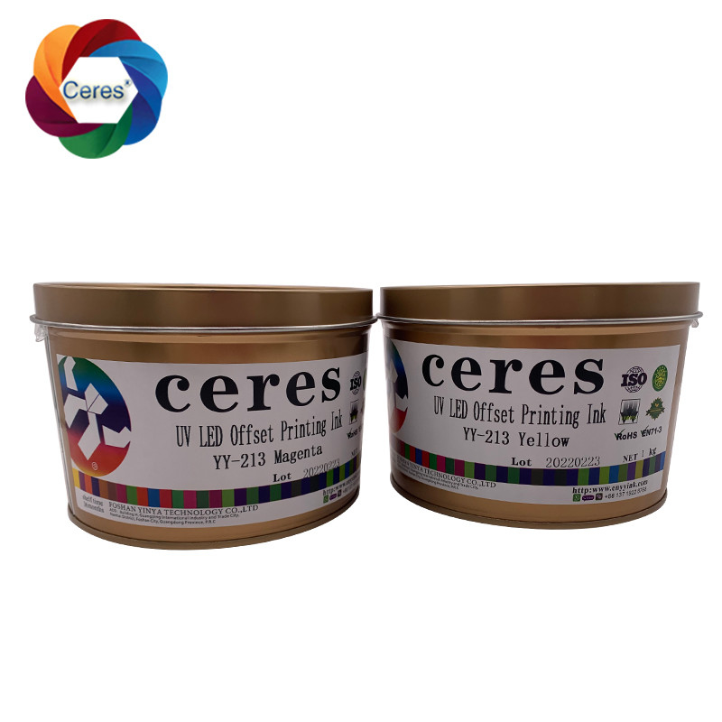 MSDS UV Offset Tinte Ceres 1 kg Kanzle auf Lösungsmittelbasis Tinte YY-213 Schnelltrocknen