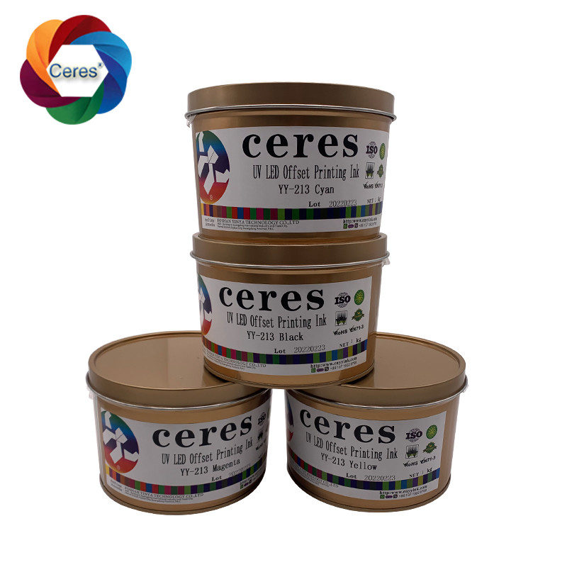 MSDS UV Offset Tinte Ceres 1 kg Kanzle auf Lösungsmittelbasis Tinte YY-213 Schnelltrocknen