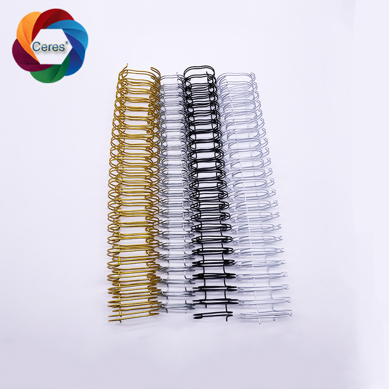2 bis 1 Spiral-Binddraht 1,4 mm Zwillingsring Pantone Doppel-Notebook-Flügelbinder