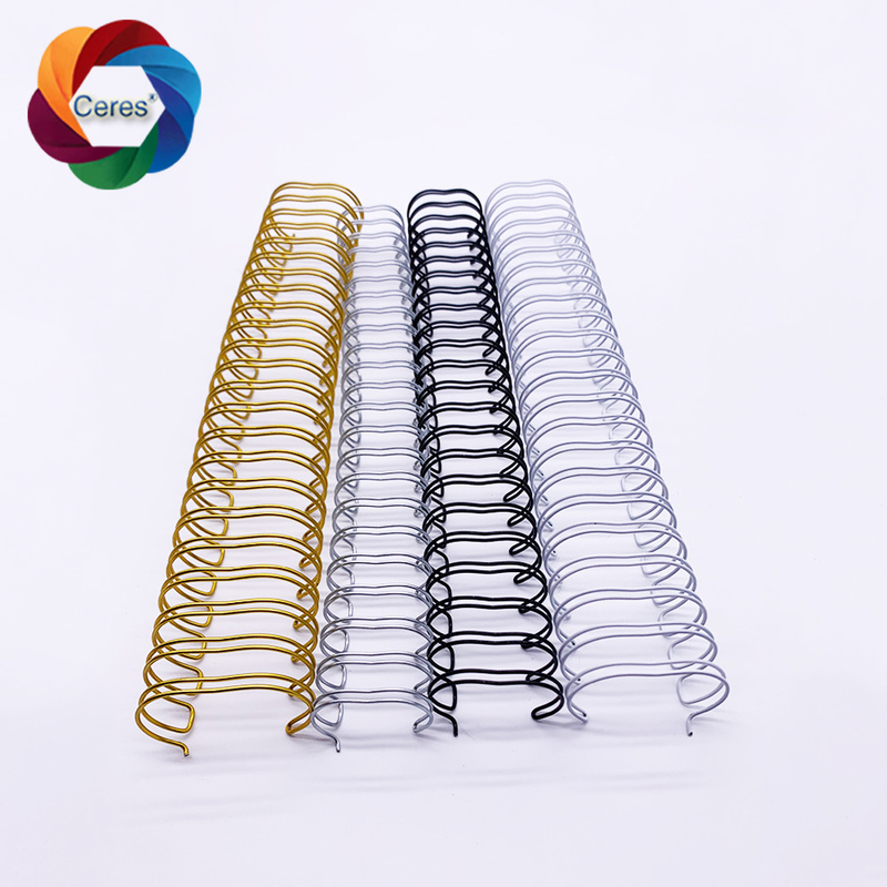 2 bis 1 Spiral-Binddraht 1,4 mm Zwillingsring Pantone Doppel-Notebook-Flügelbinder