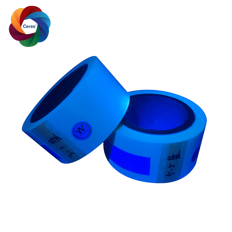 PET 27 Mic Warmstempelfilm UV Unsichtbare Tinte Blaue Bopp-Papierlaminierungsfilm