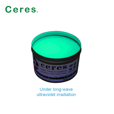 800 nm Ceres UV Unsichtbare Tinte Farblos bis Grün Normal Trocken