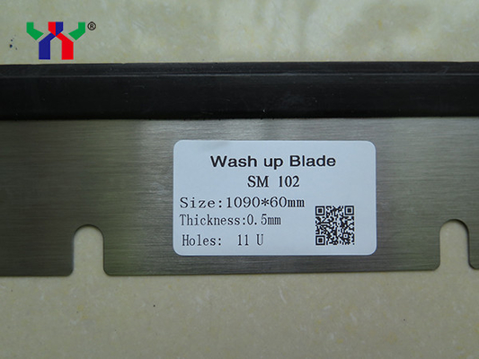 11 Löcher Kautschuk Heidelberg Wasch-Up Blades SM102 Offset-Druckmaschine Teile
