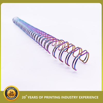Kalender Doppelspirale Spirale Bindung Pitch 3:1 1,4 mm Nylon Stahl Doppeldraht Buch